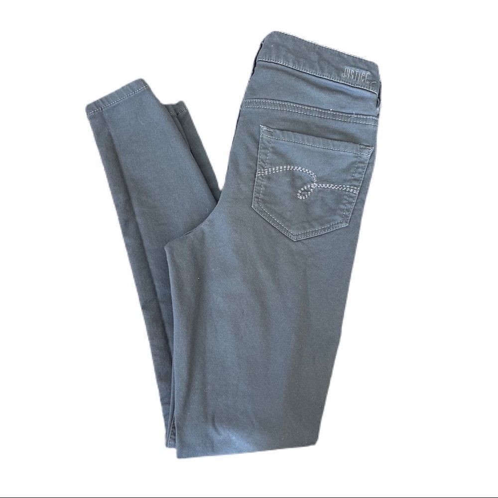 Justice dark grey size 12 jegging jean